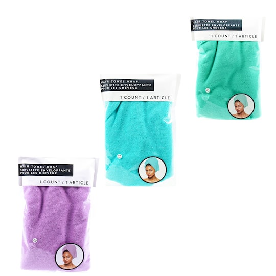 Assorted Horizon Hair Towel Wrap, 1pc.